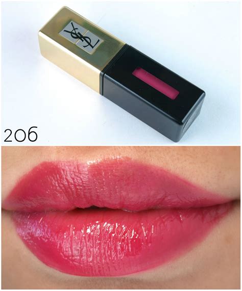 ysl vernis a levres pop water 208|Yves Saint Laurent Vernis A Levres Pop Water Glossy Stain.